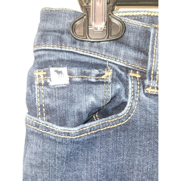 Abercrombie Kids Girls Dark Wash Skinny Jeans Size 16 Kids Slim Fit - Picture 3 of 7